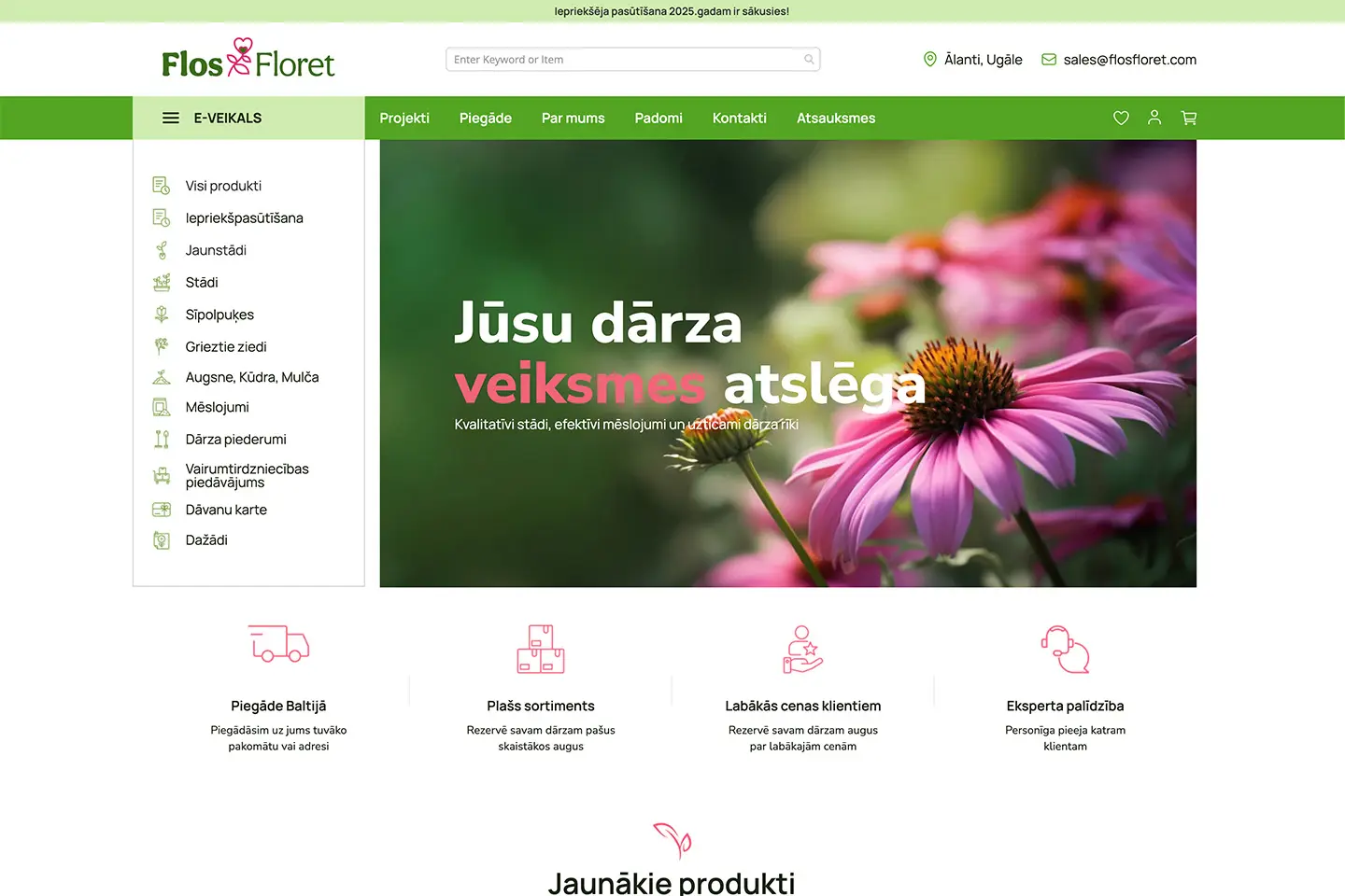 Sākumlapa 16 FlosFloret — no manuālas noliktavas pārvaldības uz pilnībā pielāgotu ERP sistēmu